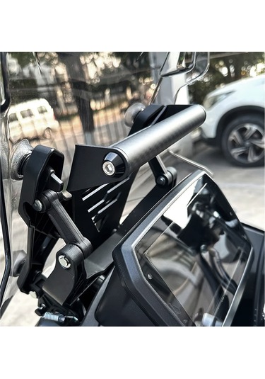 Motosiklet Gps Navigasyon Braketi Telefon Tutucu Standı Voge İçin Siyah