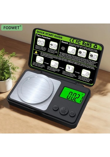 Willowhaven 2025 Yeni 0.001g Hassas Mini Dijital Terazi 1.76oz Kuyumcu Tarti