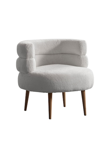 Barel Özel Tasarım Çay Seti Koltuk Takımı,berjer Ve Puf Ofis Balkon Cafe Bahçe Salon Mobilyası 3 Lü Takım Beyaz Beyaz