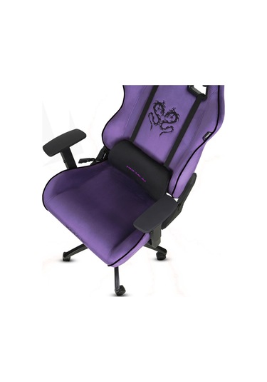 Rio Balerion Terletmez Kadife Kumaş Mor Gaming Oyuncu Koltuğu -11 Mor