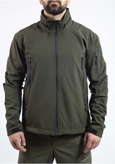 Vav Wear Tactical Outdoor Softshell Erkek Mont Shellht04 Haki