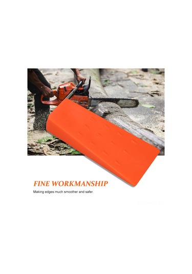 Suofeng 2 Adet 14cm Turuncu Plastik Ağaç Kesme Takozu, Ahşap Kesme Aleti, Dikenli Takoz