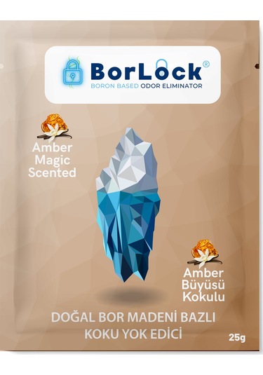 Borlock Amber Büyüsü Kokulu Koku Giderici 15 x 25 G
