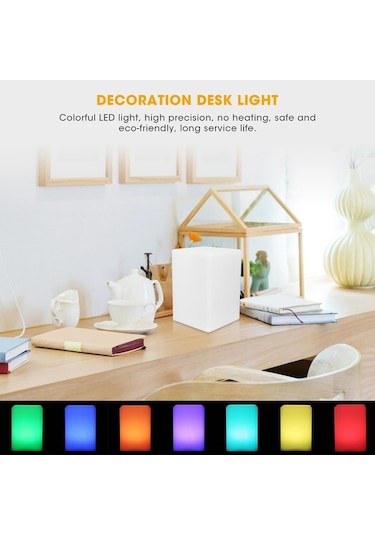Maoyaya Renkli Led Masa Lambası: Uzaktan Kumandalı, 16 Renk Diğer