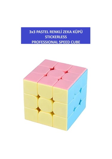 3x3 Profesyonel Pastel Renkli Speed Cube Zeka Sabır Küpü