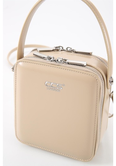 Ççs 17561 Kadın Omuz Askılı El Çantası-bej Bej