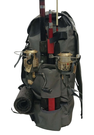 Termal Alt Bölmeli Gri Olta Sabıtlemeli Kamp Ve Balıkçı Çantası Gri