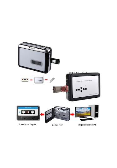 Kaset Çalar Walkman Ezcap Kasetten Mp3'e Dönüştürücü Kaset Çalar