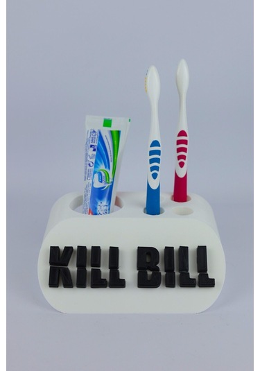 Kill Bill - Dekoratif Diş Fırçalık Beyaz