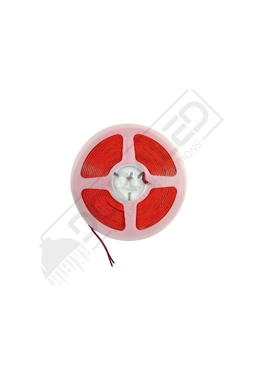 12v 3mm İnce Esnek Cob Şerit Led Kırmızı 400 Ledli Ip20 5m