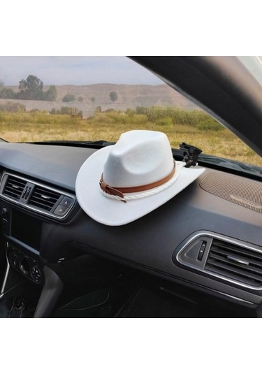 Pazly Dayanıklı Araç Şapka Askısı - Vakumlu Kapı Kancası, 90cm Gri Kordon, Pratik Taşıma Çözümü