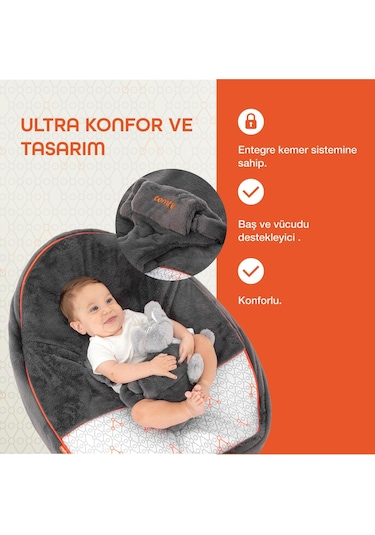 Gezenbebe Comfy Dolgulu Bebek Pufu 001