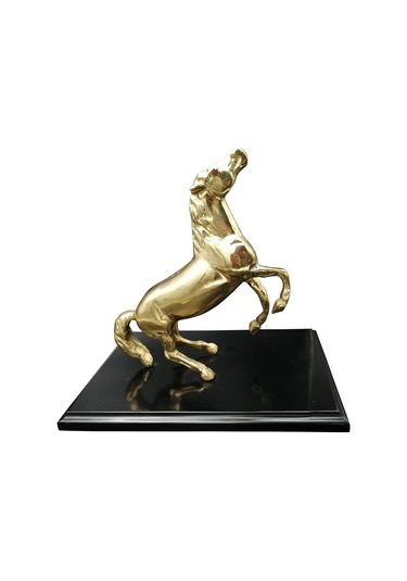 Pm Dizayn Pirinç Döküm Şahlanan At