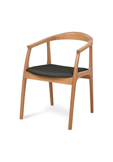 Helsinki Antrasit C Model Bohem Natural Ahşap Sandalye