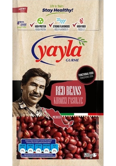 Yayla Gurme Kırmızı Fasulye 4 x 500 G