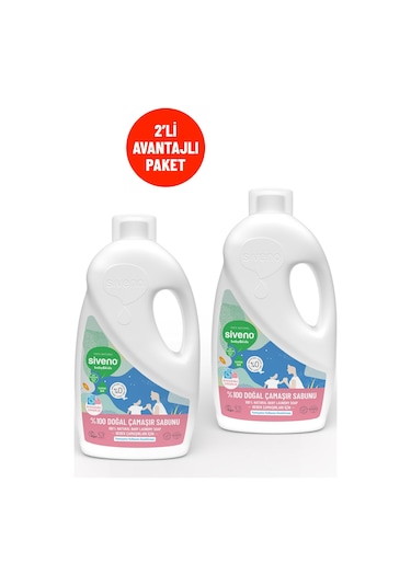 Siveno Baby Doğal Çamaşır Sabunu 1000 ml 2 Adet