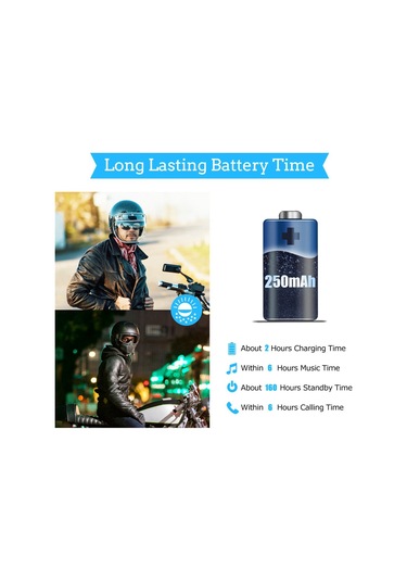 Kask Kulaklık Bluetooth V5.0 Kablosuz Stereo Eller Serbest Hoparlör