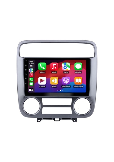 Honda Stream Android Multimedya 2001-2004 Manuel Carplay Android Auto Navigasyon 6gb Ram 64gb 9"