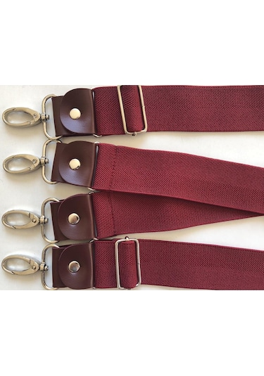 Kancalı Bordo Pantolon Askısı 4 Kancalı
