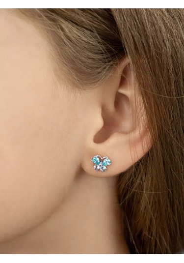 Veronika 925 Ayar Gümüş Küpe Uç Kanatlı Kelebek 43966220 Diğer