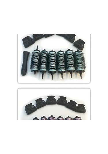 Willowhaven Yeşil 6lı Profesyonel Saç Stili Tarak Seti - Abs Plastik Ve Naylon Fırça Tüm Saç Tipleri