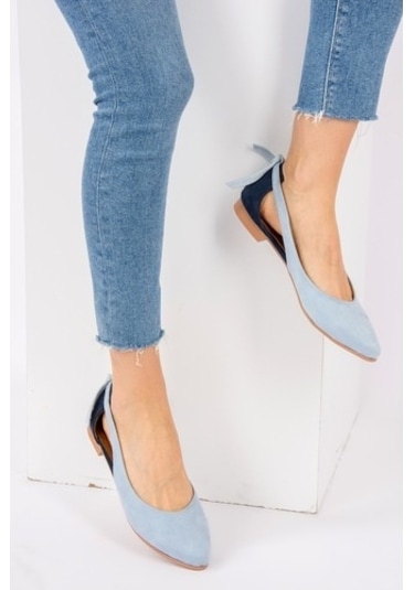Fox Shoes Mavi/Lacivert Kadın Babet H726324002 Lacivert