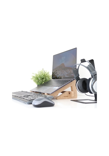 Hanwood Ahşap Laptop Standı - Laptop Yükseltici - Wls6