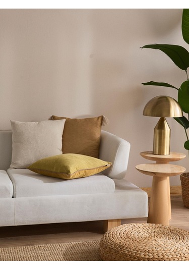 Sunroot 3'lü Kırlent Kılıf Seti Altın