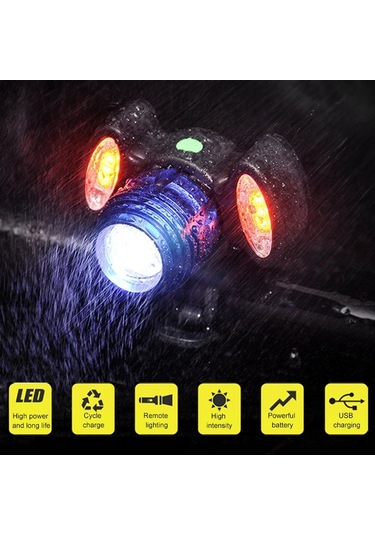 Soulader Mtb Bisiklet Ön Farı Usb Şarjlı, Güçlü Işık, Su Geçirmez, Gece Güvenliği Sağlayan, Kompakt Ve Dayanıklı Bisiklet Lambası, Kolay Kurulum, 9x7.5 Cm Boyutlarında Pratik Tasarım Siyah