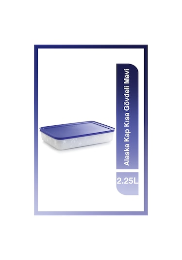 Tupperware Alaska Kap Kısa Gövdeli 2.25L Mavi
