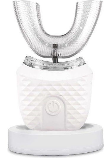 Ultrasonik Elektrikli Diş Fırçası, Yetişkinler İçin U Şekilli Otomatik Diş Fırçası 360 Tüm Ağız Diş Fırçası Beyazlatma Kablosuz Şarj