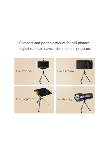 Lemestar Evrensel Mini Projeksiyon Sehpası - Dijital Kamera Ve Telefon Tutucu İle Taşınabilir