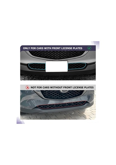 Xindoker Mazda Cx-30 2023-2025 Ön Izgara Korumalı Ağı - Abs Malzeme, 2 Adet, Araç Dış Dekorasyonu, Kolay Kurulum