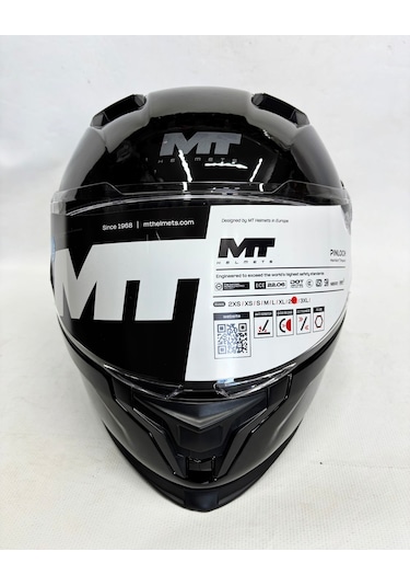 Mt Braker Sv Pure A11 Parlak Siyah İç Güneş Vizörlü Kask Siyah