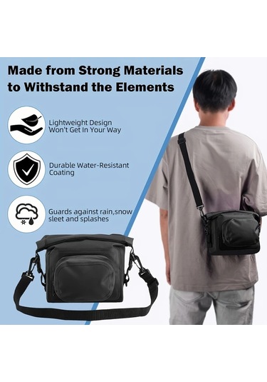 Willowhaven Yellow 1 Adet Dağ Bisikleti Ekipmanı Sürüş Çantası Büyük Kapasiteli Pvc Kumaş Ayrılabilir Tam Sıkıştırmalı Bisiklet Depolama Çantası Haki