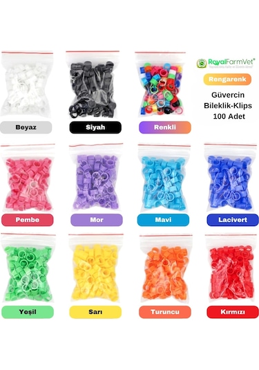 Güvercin Ayak Klipsi 4mm 125 Çift 250 Adet