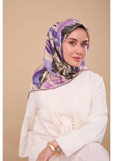 Silk Home Twill İpek Eşarp 11480-71 Taş, Pembe, Mor, Yeşil, Koyu Yeşil