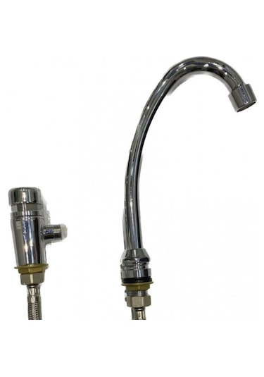 Bas Bırak Zaman Ayarlı Diz Kumandalı Eviye Musluk Takımı