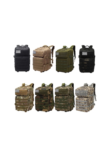 Yuntech01 Dayanıklı 900d Naylon Sırt Çantası - Su Geçirmez, Molle Sistemi, Geniş Depolama Çok Renkli