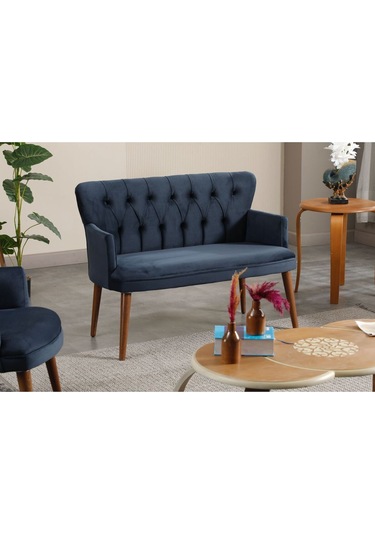 Antrasit Kumaş Ceviz Ayak Çay Seti Koltuk Takımı Ofis Koltuk Takımı Antresit