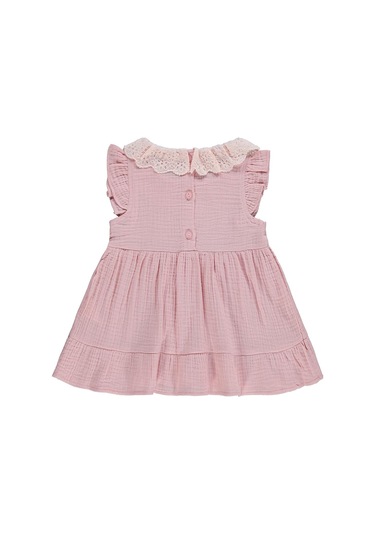 Civil Baby Yaka Dantelli 6-18 Ay Elbise - Pudra SOMON
