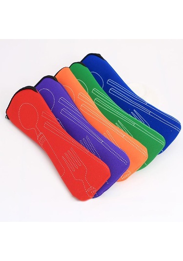 Mor Taşınabilir Sofra Çantası Çatal Saklama Çantası Seyahat Saklama Kutusu Piknik Çatal Kaşık Bıçak Kılıfı Çanta