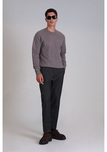 Lufian Moon Erkek Kazak Açık Kahve Açık Kahve 112090128100420 Açık Kahve