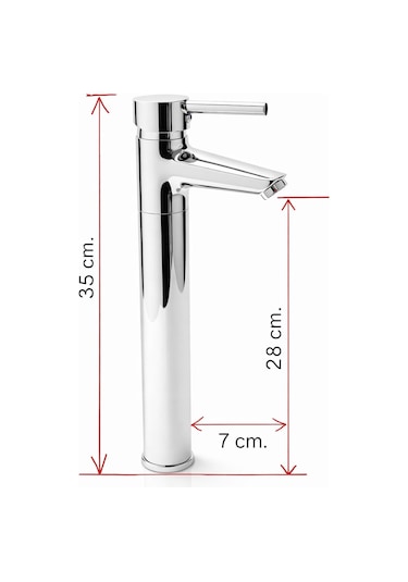 Nuss Lilyum Plus Yüksek Lavabo Bataryası Krom-n-9211 Krom