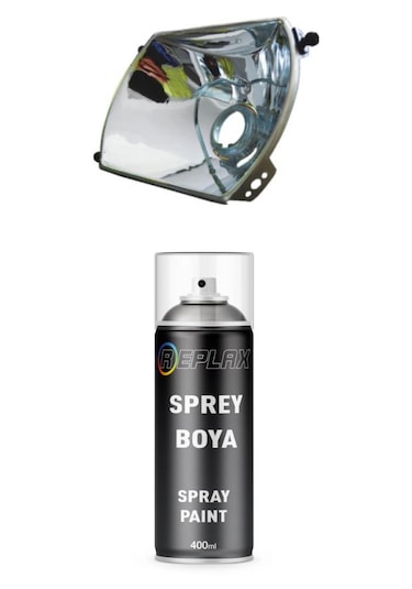 Replax Far İçi Krom Nikelaj Sprey Boyası 400 Ml.