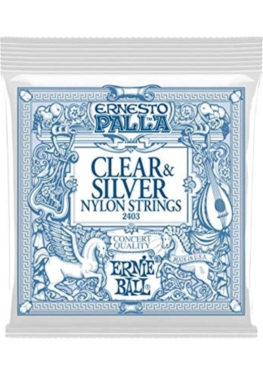 Ernie Ball Clear Silver Klasik Gitar Teli