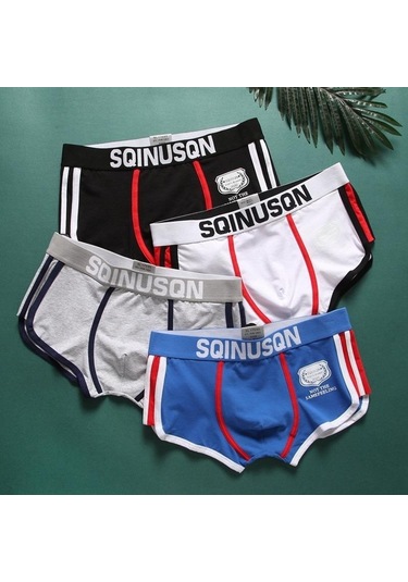 Jmsstore Erkek Moda Rahat Pamuklu Slip Mayo - Mavi