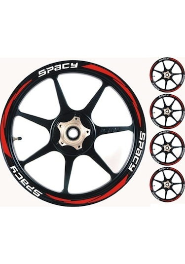 Yeni Özel Motosiklet Jant Şeridi Honda Spacy Sağ-sol/ön-arka