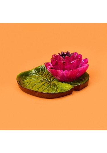Evidea Deco Lotus Dekoratif Tabak - Pembe - 12 Cm