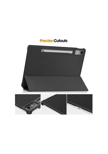 Dancemonkey Lenovo Tab P12 12.7 Kılıfı - Siyah, Hafif Koruma